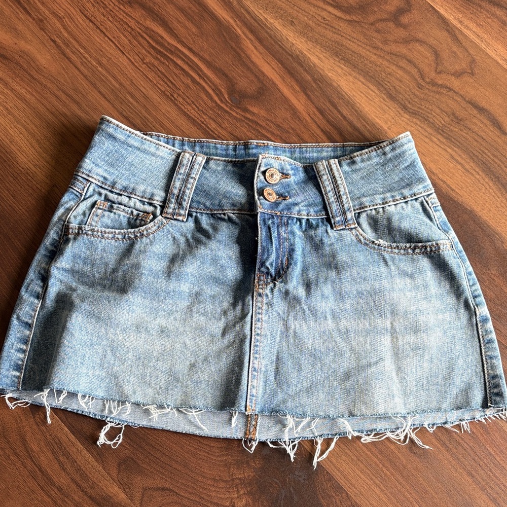 Rewash Light Blue Denim Skirt Sz 1/25